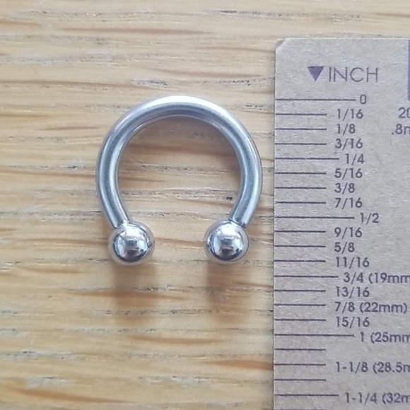 Body Art Forms Jewelry - 5FOR$13 10 guage 1/2" Steel Circular Barbell